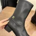 Chanel 2026 Stretch Leather Mid‑Calf Block‑Heel Boots 5cm Heel #B68416