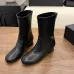 Chanel 2026 Stretch Leather Mid‑Calf Block‑Heel Boots 5cm Heel #B68416
