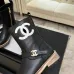 Chanel 26AW Square‑Toe CC Logo Chunky Heel Ankle Boots #B68476