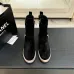 Chanel 26AW Square‑Toe CC Logo Chunky Heel Ankle Boots #B68477