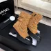 Chanel 26AW Square‑Toe Chain Chunky Heel Combat Boots #B68473