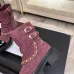 Chanel 26AW Square‑Toe Chain Chunky Heel Combat Boots #B68475