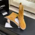 Chanel 26AW Suede Square‑Toe Buckle Ankle Boots #B68478