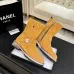 Chanel 26AW Suede Square‑Toe Buckle Ankle Boots #B68478