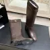 Chanel 26B CC Buckle Knee‑High Rider Boots 2.5cm Heel #B68465