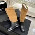 Chanel 26B CC Buckle Knee‑High Rider Boots 2.5cm Heel #B68466
