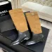 Chanel 26B CC Buckle Knee‑High Rider Boots 2.5cm Heel #B68466