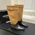 Chanel 26B CC Buckle Knee‑High Rider Boots 2.5cm Heel #B68466