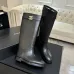 Chanel 26B CC Buckle Knee‑High Rider Boots 2.5cm Heel #B68467