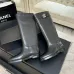 Chanel 26B CC Buckle Knee‑High Rider Boots 2.5cm Heel #B68467