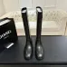 Chanel 26B CC Buckle Knee‑High Rider Boots 2.5cm Heel #B68467