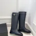 Chanel CC Metal Buckle Flat Knee‑High Rider Boots #B68460