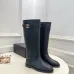Chanel CC Metal Buckle Flat Knee‑High Rider Boots #B68460