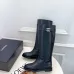 Chanel CC Metal Buckle Flat Knee‑High Rider Boots #B68464