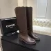 Chanel Classic Double‑C Suede Calfskin Knee‑High Riding Boots #B68368