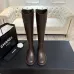 Chanel Classic Double‑C Suede Calfskin Knee‑High Riding Boots #B68368