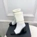 Chanel Double‑C Color Block Sock Ankle Boots 7.5cm Heel #B68348