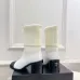 Chanel Double‑C Color Block Sock Ankle Boots 7.5cm Heel #B68348