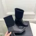 Chanel Double‑C Color Block Sock Ankle Boots 7.5cm Heel #B68350