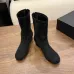 Chanel Stretch Suede Double‑C Side‑Zip Ankle Boots 5cm Heel #B68417