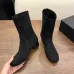 Chanel Stretch Suede Double‑C Side‑Zip Ankle Boots 5cm Heel #B68417