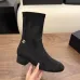 Chanel Stretch Suede Double‑C Side‑Zip Ankle Boots 5cm Heel #B68417