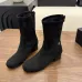 Chanel Stretch Suede Double‑C Side‑Zip Ankle Boots 5cm Heel #B68417