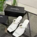 Chanel 2026 Double‑Strap Square‑Toe Heel Slide Sandals #B68496
