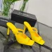 Chanel 2026 Double‑Strap Square‑Toe Heel Slide Sandals #B68498