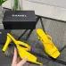 Chanel 2026 Double‑Strap Square‑Toe Heel Slide Sandals #B68498