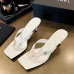 Chanel 2026 Double‑Strap Square‑Toe Heel Slide Sandals #B68502