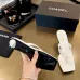 Chanel 2026 Double‑Strap Square‑Toe Heel Slide Sandals #B68502