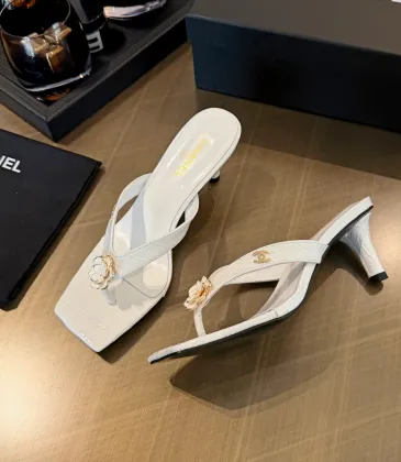 Chanel 2026 Double‑Strap Square‑Toe Heel Slide Sandals #B68502