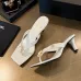 Chanel 2026 Double‑Strap Square‑Toe Heel Slide Sandals #B68502