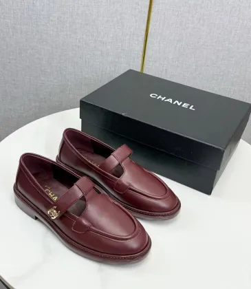 Women Chanel Flat loafers calfskin wine red/Black/White #A55747 Women Chanel Flat loafers calfskin wine red/Black/White #A55747