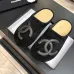 Chanel Classic Double C Suede Closed‑Toe Birkenstock Mules #B68362