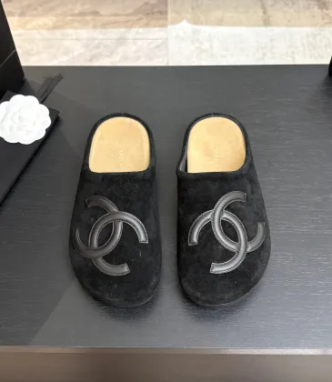 Chanel Classic Double C Suede Closed‑Toe Birkenstock Mules #B68362