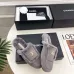 Chanel Double C Turnlock Shearling Lined Mule Slippers #B68353
