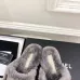 Chanel Double C Turnlock Shearling Lined Mule Slippers #B68353