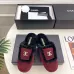 Chanel Double C Turnlock Shearling Lined Mule Slippers #B68355