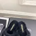 Chanel Double C Turnlock Shearling Lined Mule Slippers #B68356