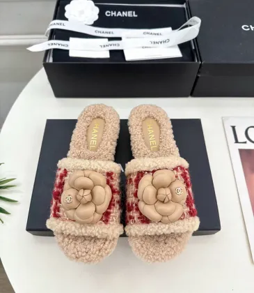 Chanel shoes for Women's Camellia Platform Slippers Heel Height:4cm #A54029 Chanel shoes for Women's Camellia Platform Slippers Heel Height:4cm #A54029