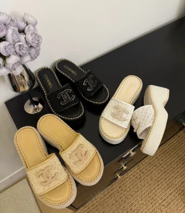 Chanel shoes for Women's Chanel 2023 Interlocking CC Logo Slides #A53197 Chanel shoes for Women's Chanel 2023 Interlocking CC Logo Slides #A53197
