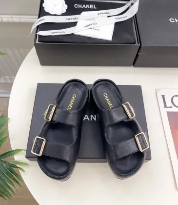 Chanel shoes for Women's Chanel slippers Flat Sandals for women Lola Cruz in leather Heel height:4.5cm Black/Brown/White #A54175 Chanel shoes for Women's Chanel slippers Flat Sandals for women Lola Cruz in leather Heel height:4.5cm Black/Brown/White #A54175