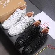 Christian Louboutin Bottom Red Bottoms Studded Spikes CL Mens casual Shoes Sneakers (4 colors) #963398 Christian Louboutin Bottom Red Bottoms Studded Spikes CL Mens casual Shoes Sneakers (4 colors) #963398