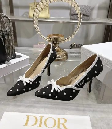 Dior 26SS Runway Embroidered Pointed‑Toe Pumps 8.5cm Heel #B68471