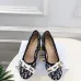 Dior J'ADIOR Bow Ribbon Tweed Block‑Heel Pumps 7.5cm Heel #B68392
