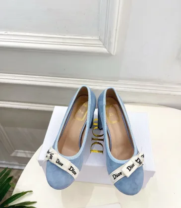Dior J'ADIOR Bow Ribbon Tweed Block‑Heel Pumps 7.5cm Heel #B68393 Dior J'ADIOR Bow Ribbon Tweed Block‑Heel Pumps 7.5cm Heel #B68393