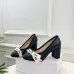 Dior J'ADIOR Bow Ribbon Tweed Block‑Heel Pumps 7.5cm Heel #B68394