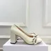 Dior J'ADIOR Bow Ribbon Tweed Block‑Heel Pumps 7.5cm Heel #B68395